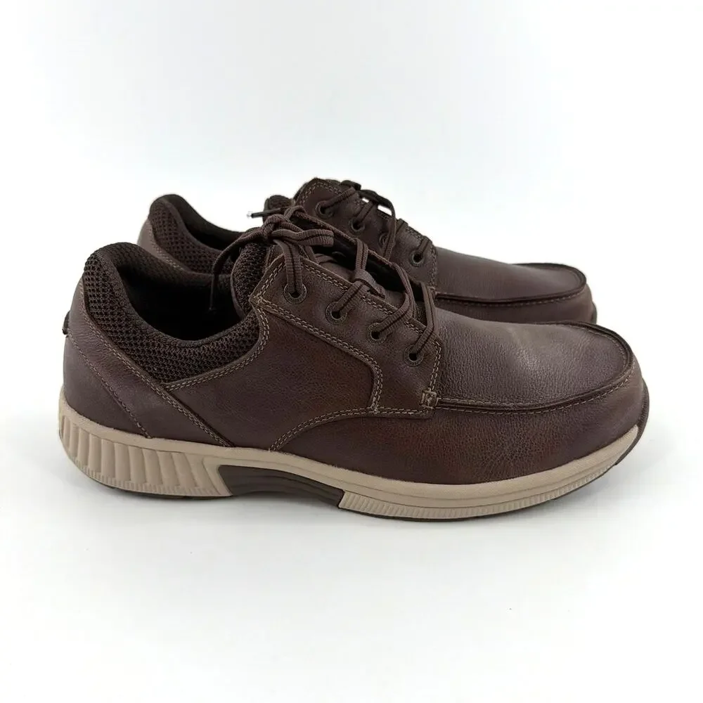 Orthofeet Leo Water Repellent Casual Shoe Brown Size 10.5 Wide